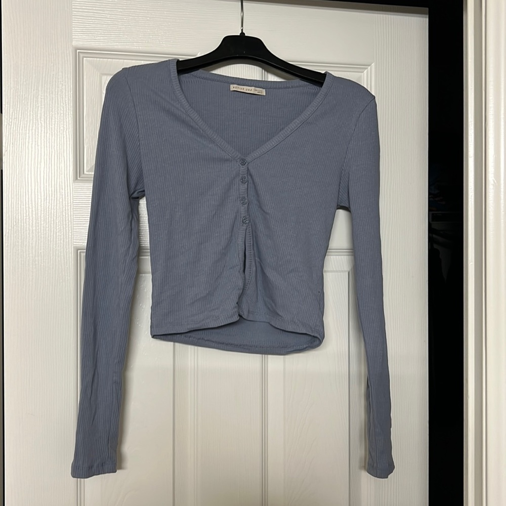 Long Sleeve Half Button Shirt